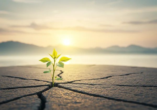 Symbolic image of growth and healing from past adversity.